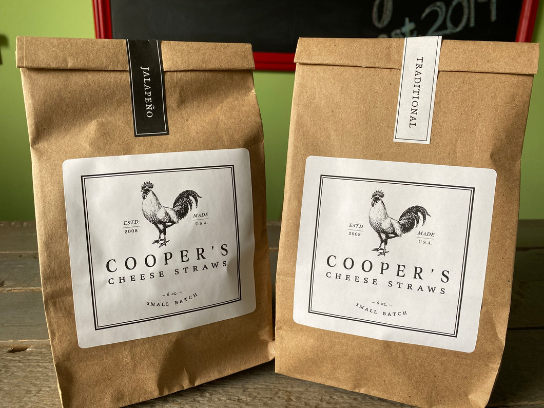 Cooper's Cheese Straws Traditional or Jalapeno 6oz